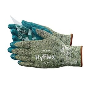 Ansell HyFlex 11-501 Cut Resistant Nitrile Coated Work Gloves Size 9 Large